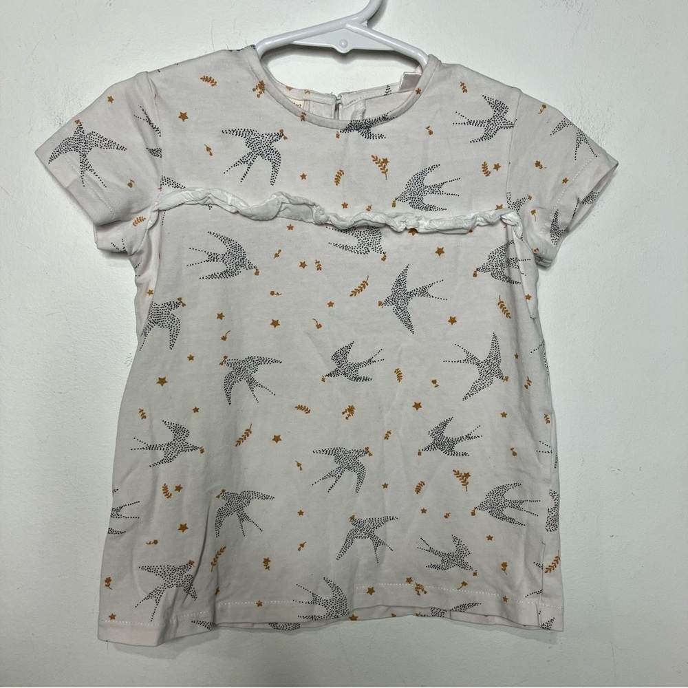 Zara bird shirt size 2/3 yrs